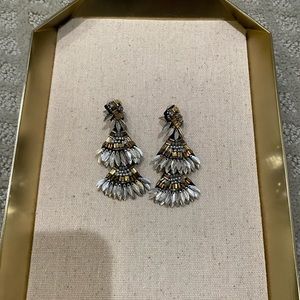 Stella and Dot Gemma Fan Chandelier earrings